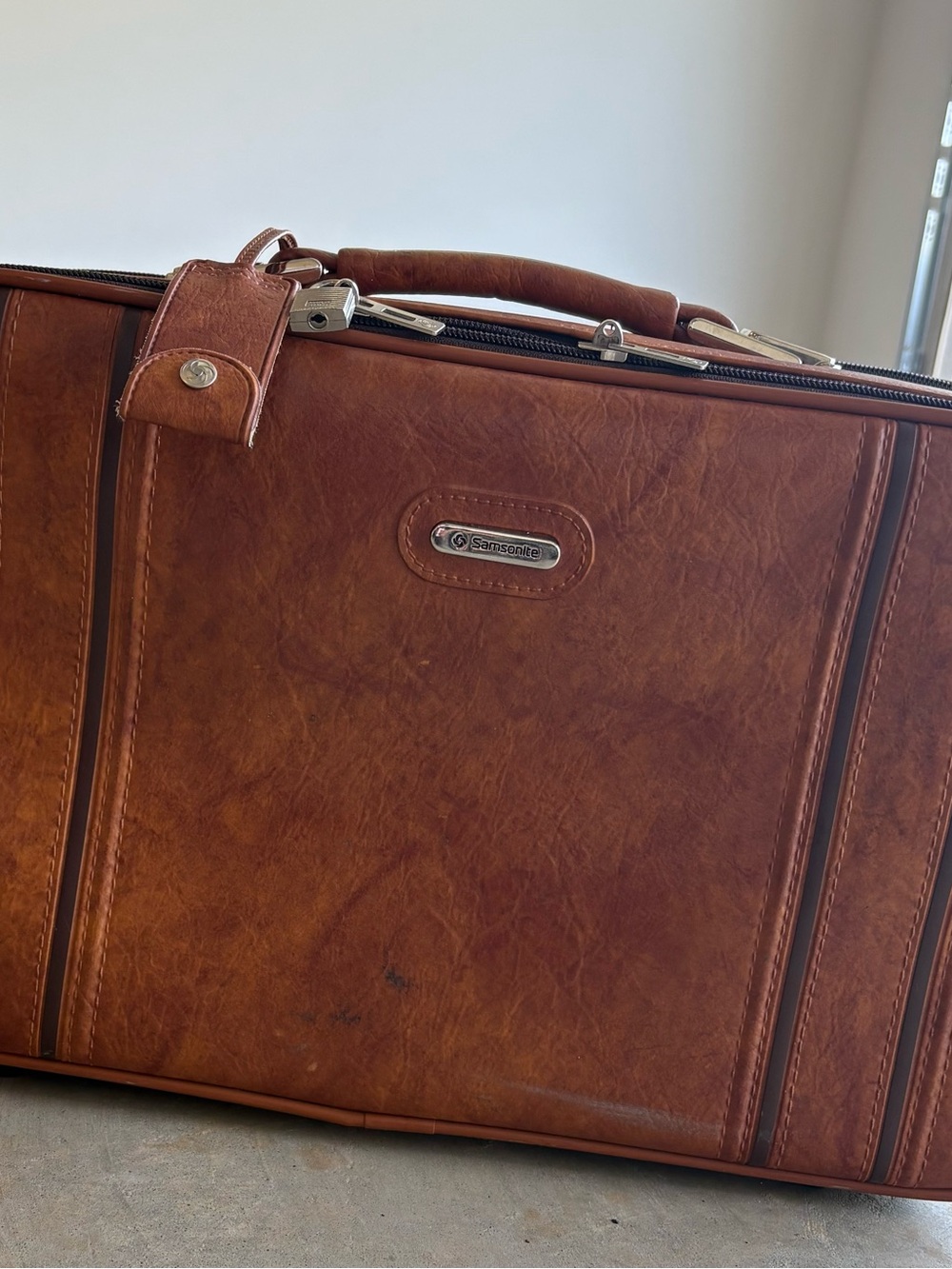 Samsonite Cognac Leather Business Briefcase